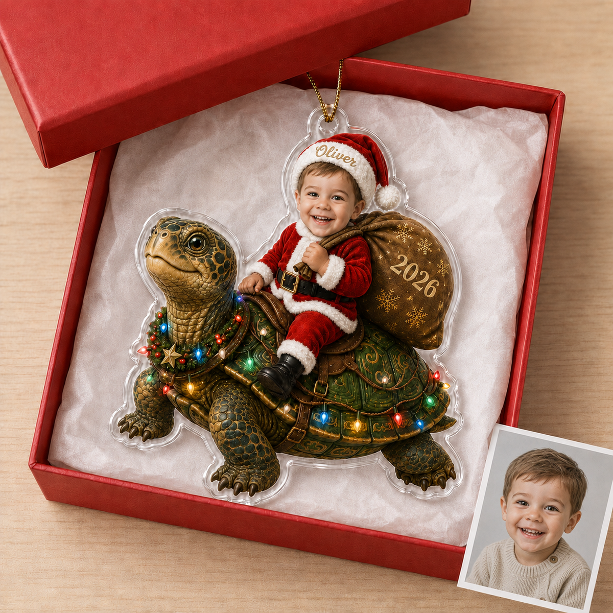Custom Photo Baby Animal Giant Turtle