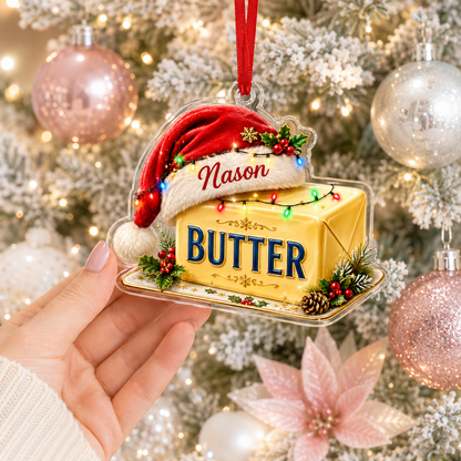 Personalized Kitchen Utensils Acrylic Christmas Butter