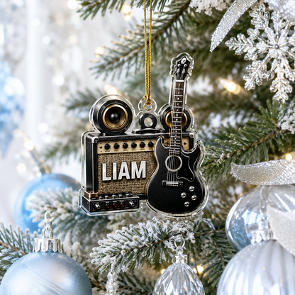 Guitar Custom Name Acrylic - Guitar Amplifier and Speakers