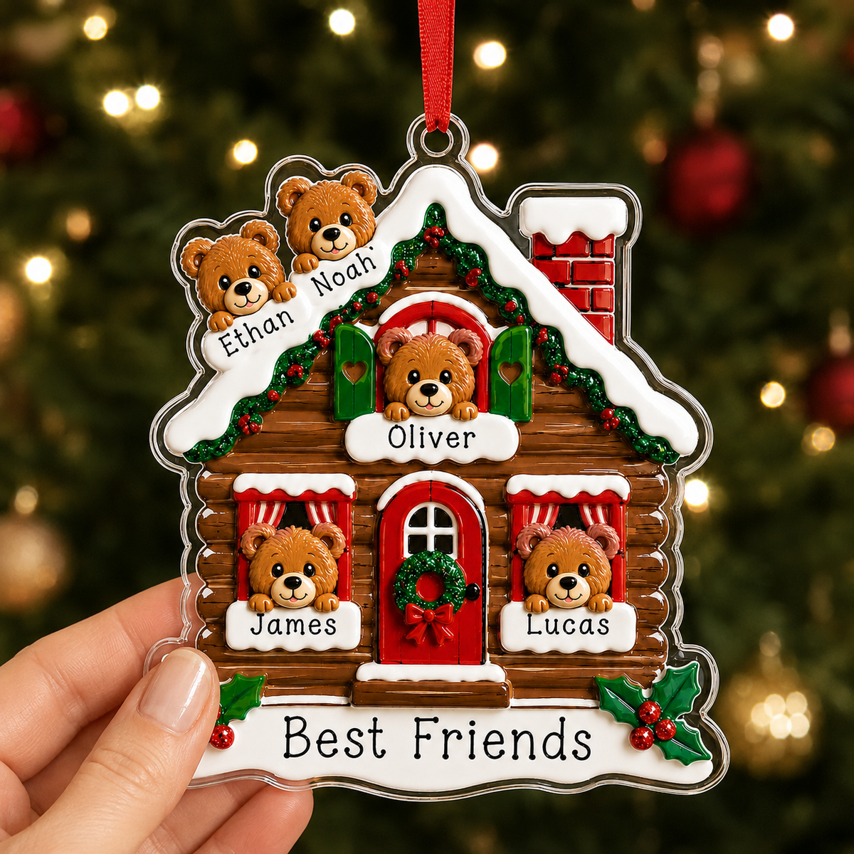 Christmas Animal House Bear