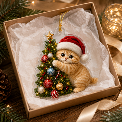 Cat With Christmas Tree Munchkin
