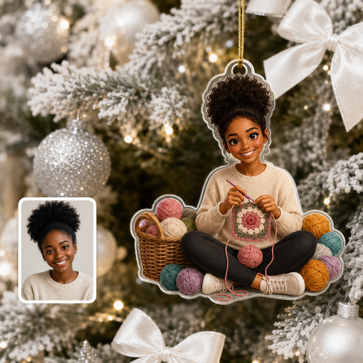 Custom Photo Hobbies Acrylic - Crocheting