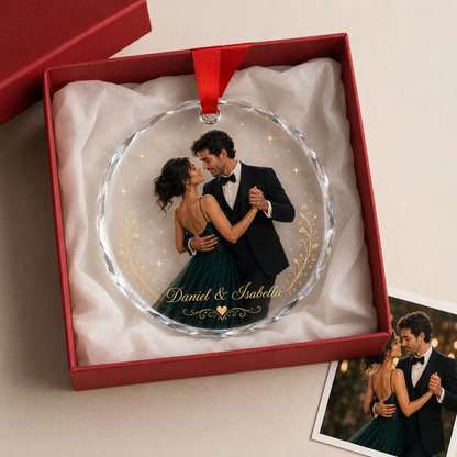 Personalized Dancing Glass Couple Dancing