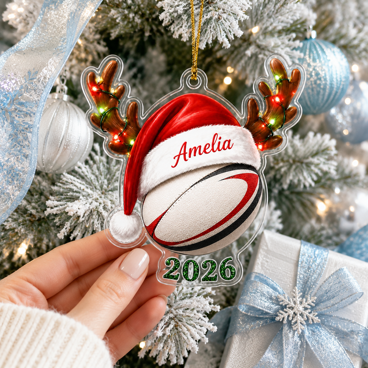 Christmas Sports 2026 Rugby Acrylic