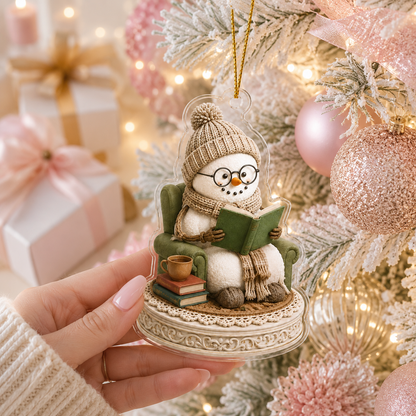 Snowman Hobbies Acrylic Reading