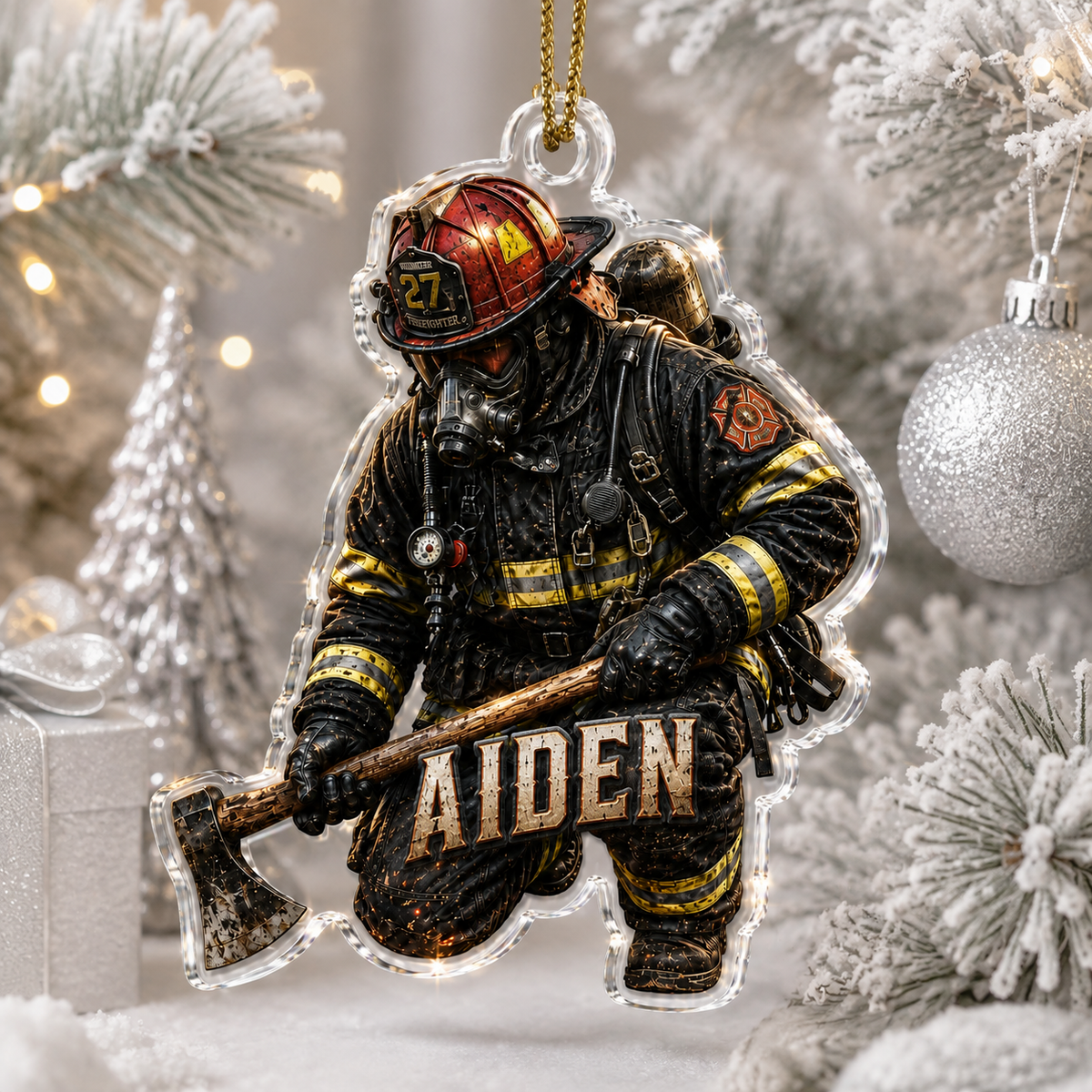 Firefighter With Axe