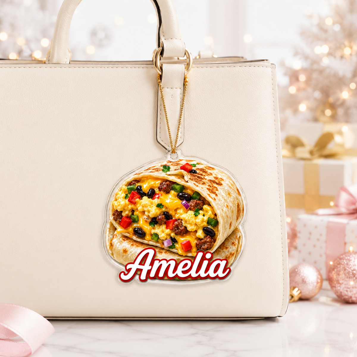 Breakfast Custom Name Burrito Acrylic