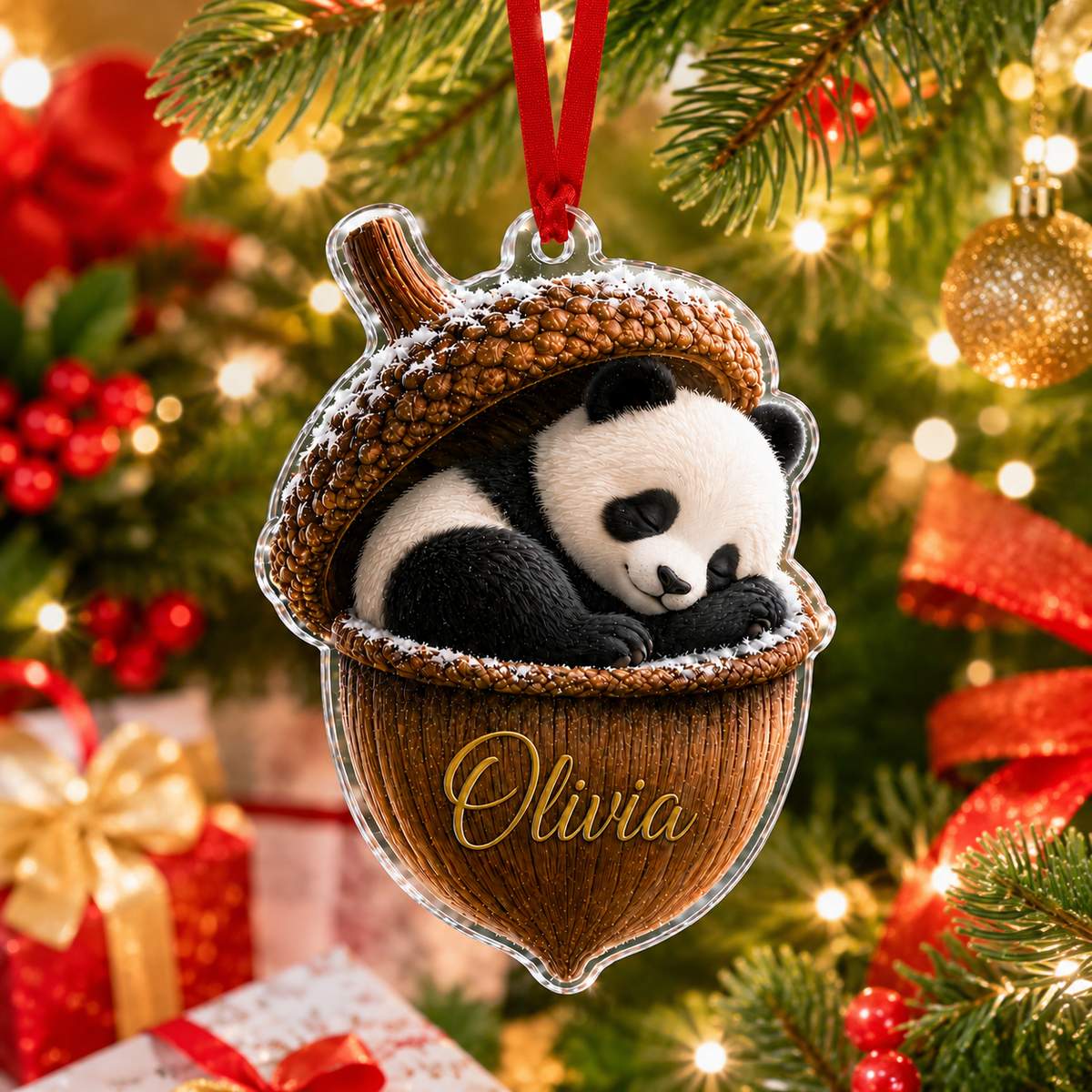 Animal Tree Decor Acrylic Panda
