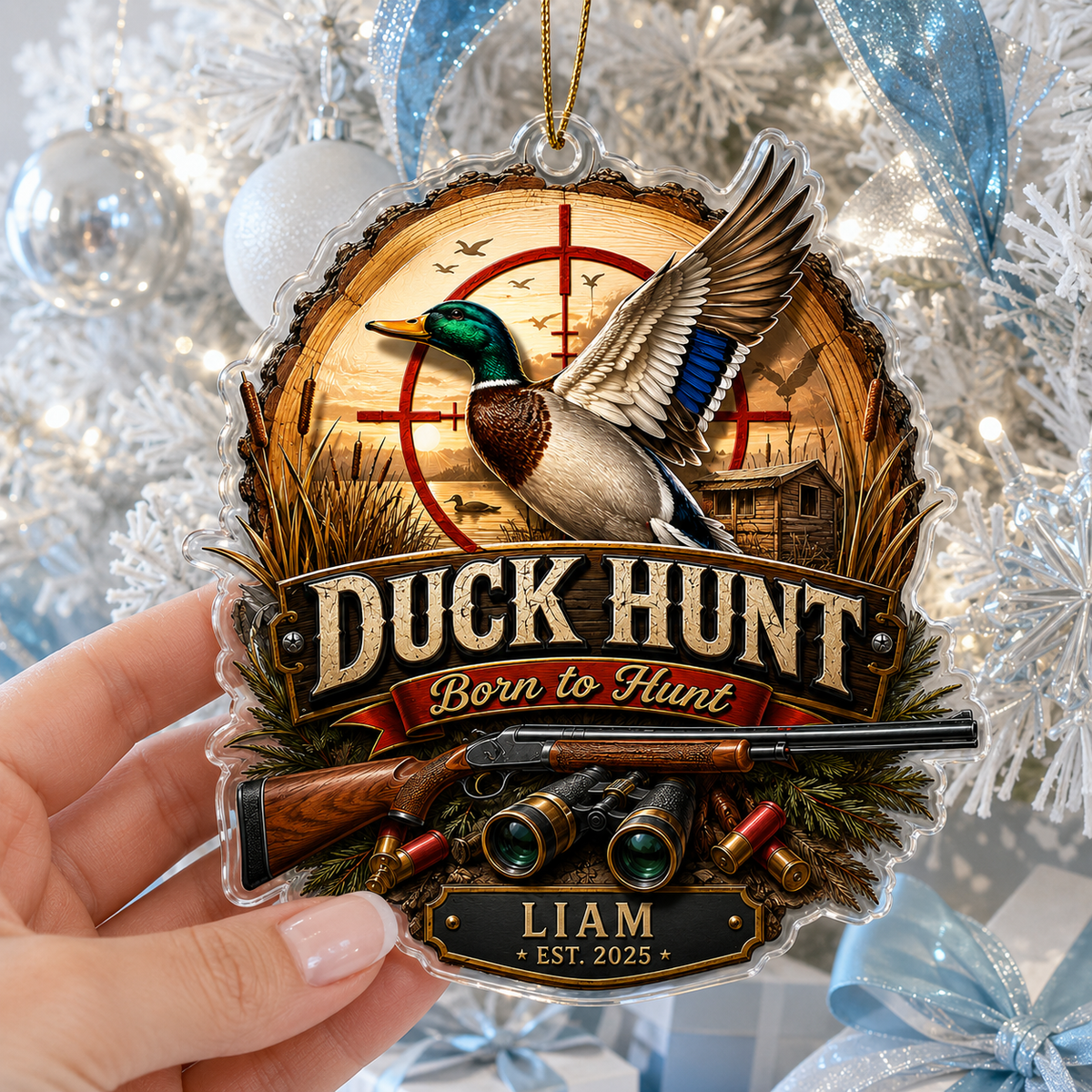 Personalized Hunting Mallard Heritage Acrylic