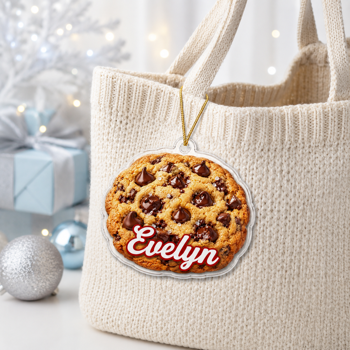 Breakfast Custom Name Chocolate Chip Cookie Acrylic