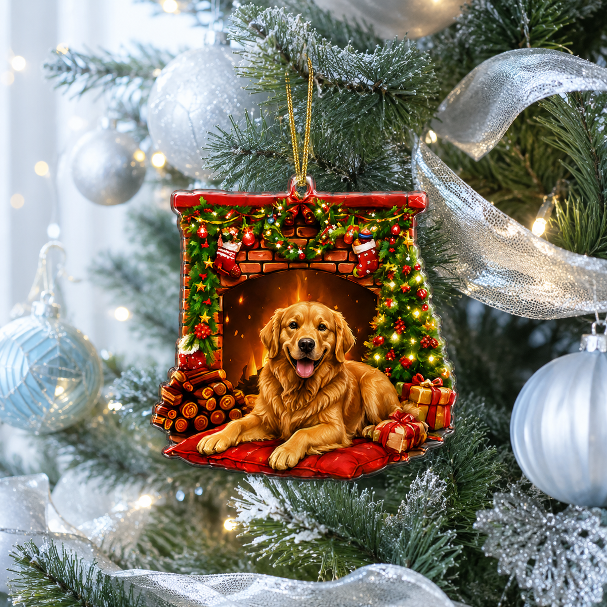 Dog Christmas Tree Golden Retriever