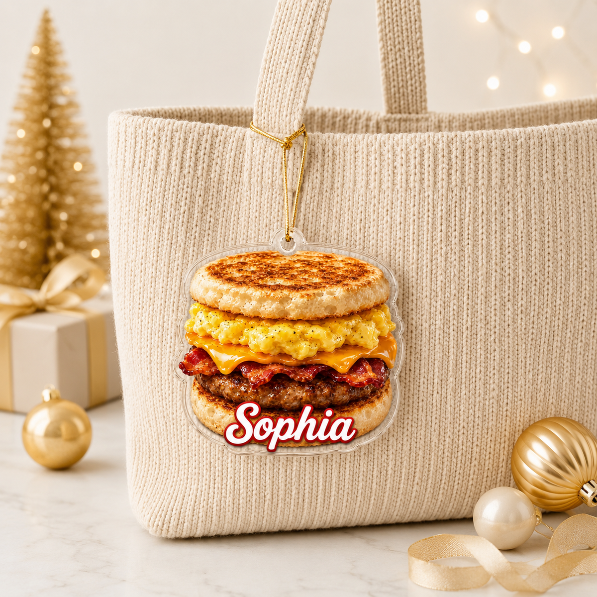 Breakfast Custom Name Breakfast Sandwich Acrylic