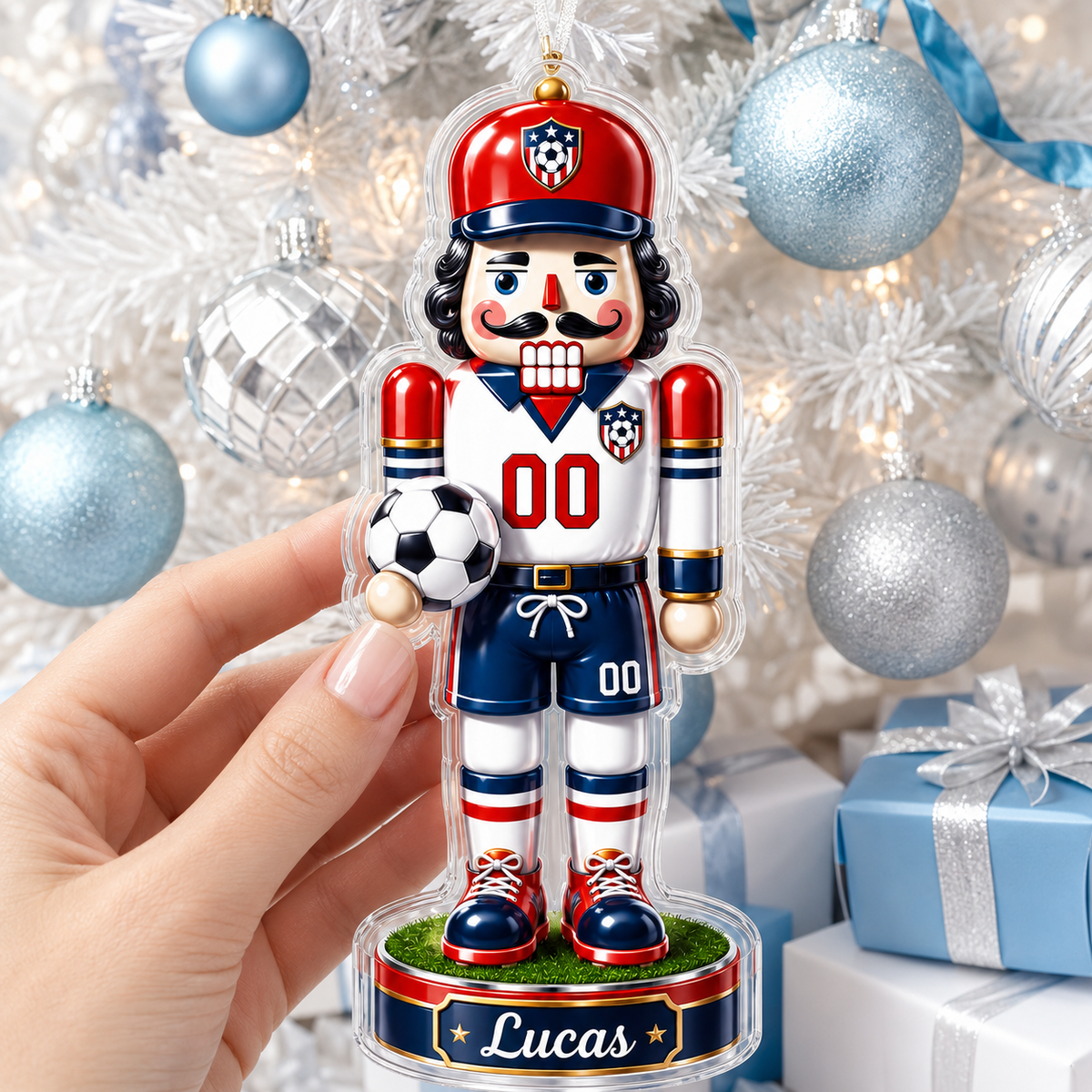 Sports Nutcracker Soccer Acrylic