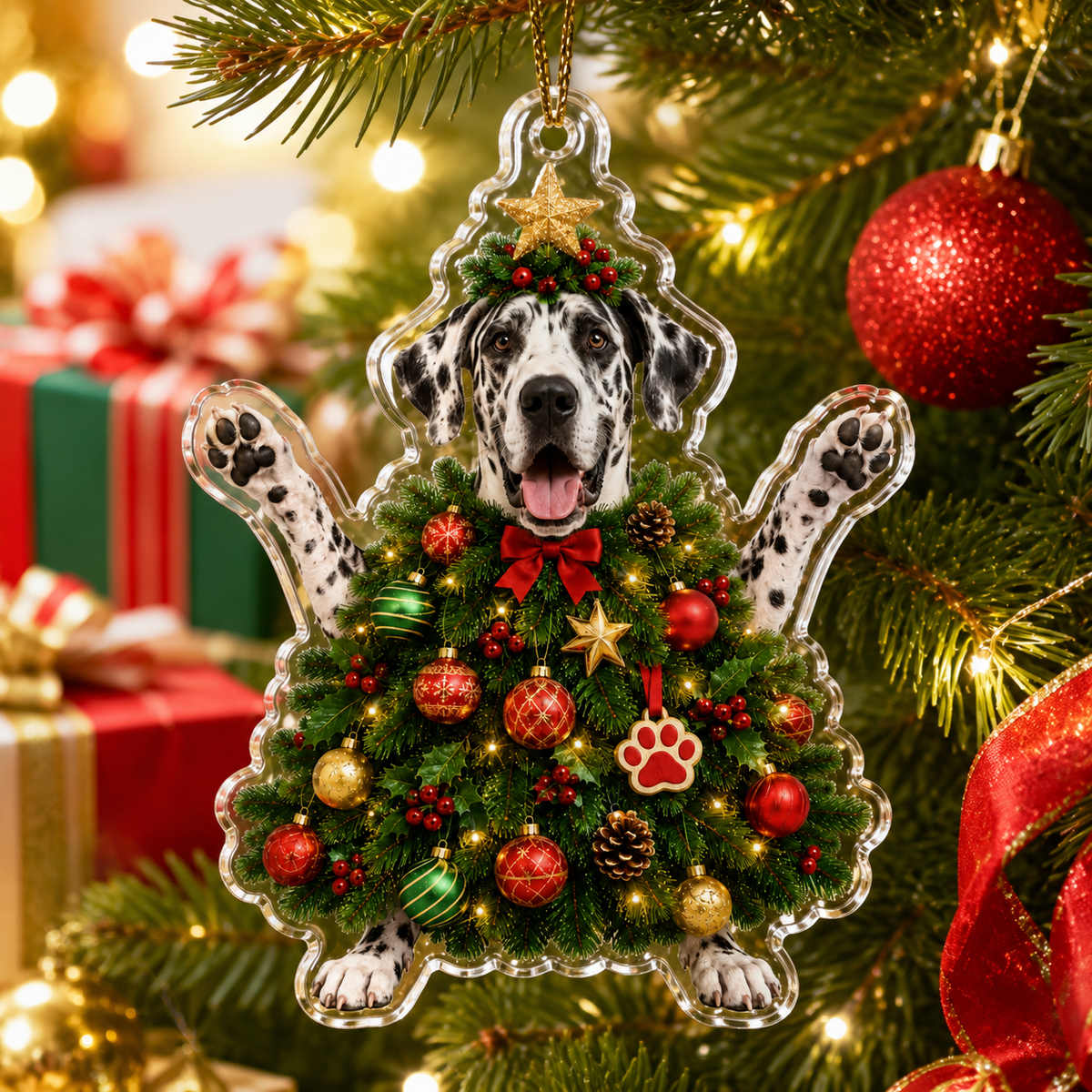 Dog Santa Tree Great Dane