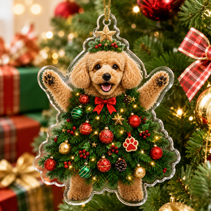Dog Santa Tree Poodle