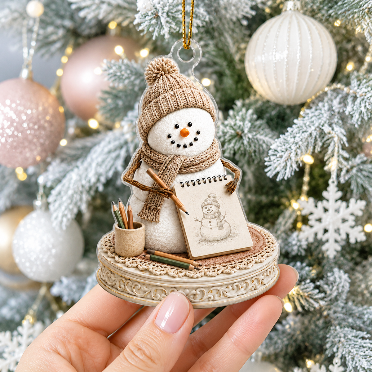 Snowman Hobbies Acrylic Drawing