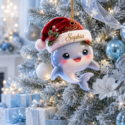 Animal With Santa Hat Dolphin