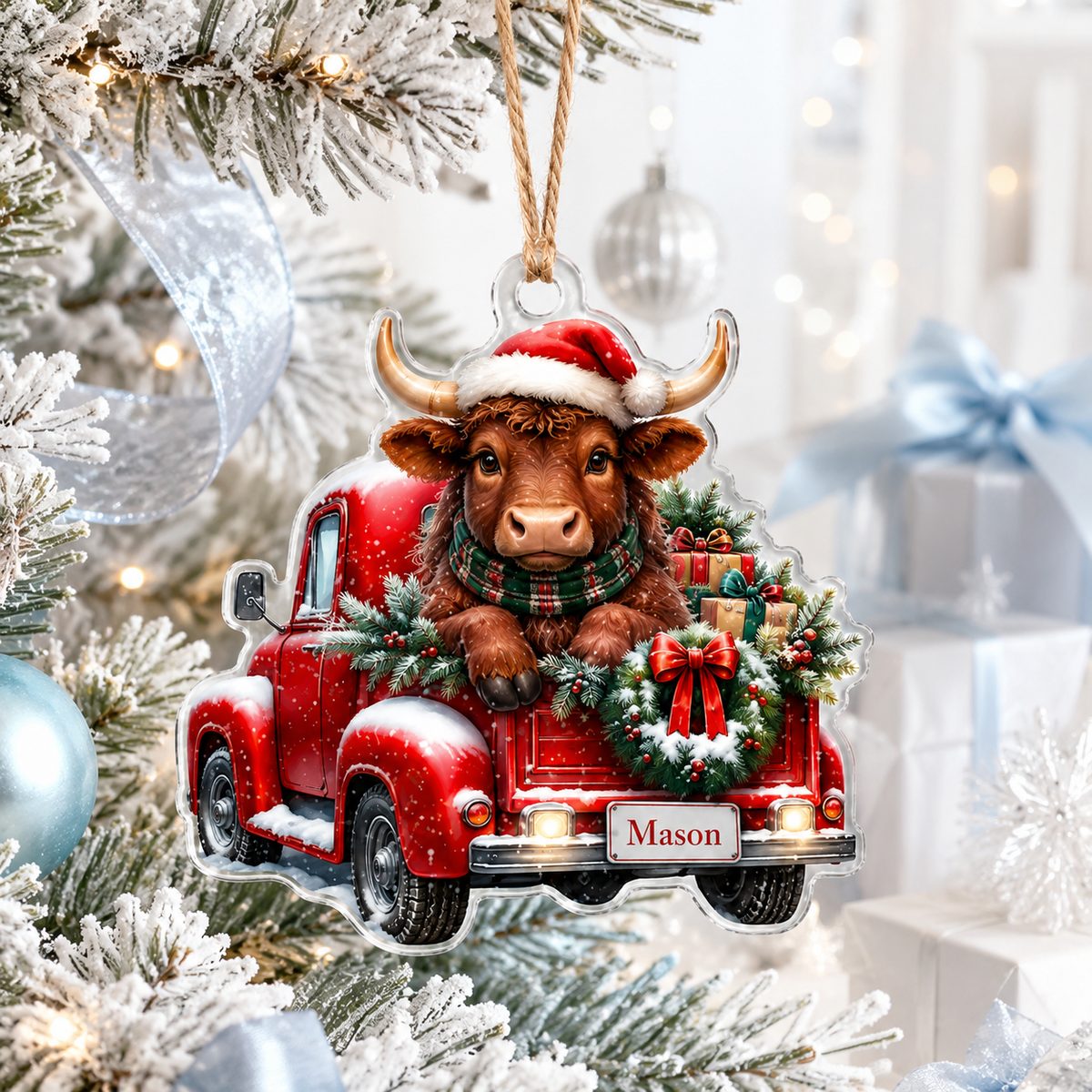 Christmas Farm Bull