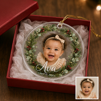 Baby Photo Wreath
