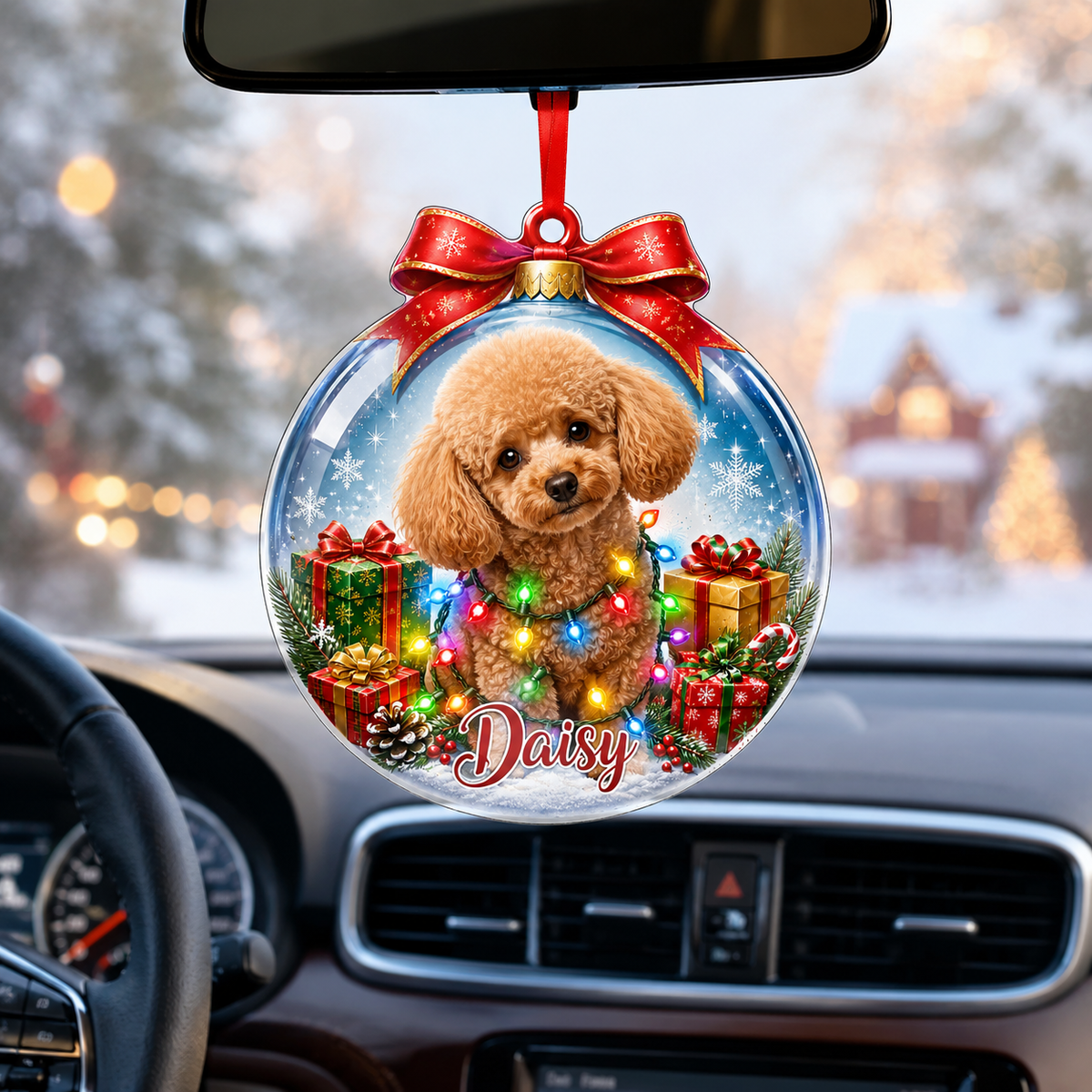 Custom Photo Dog Christmas Style 5