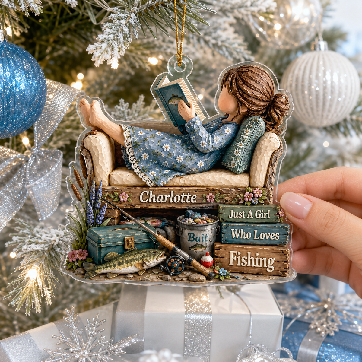 Personalized Just A Girl Hobby Fishing