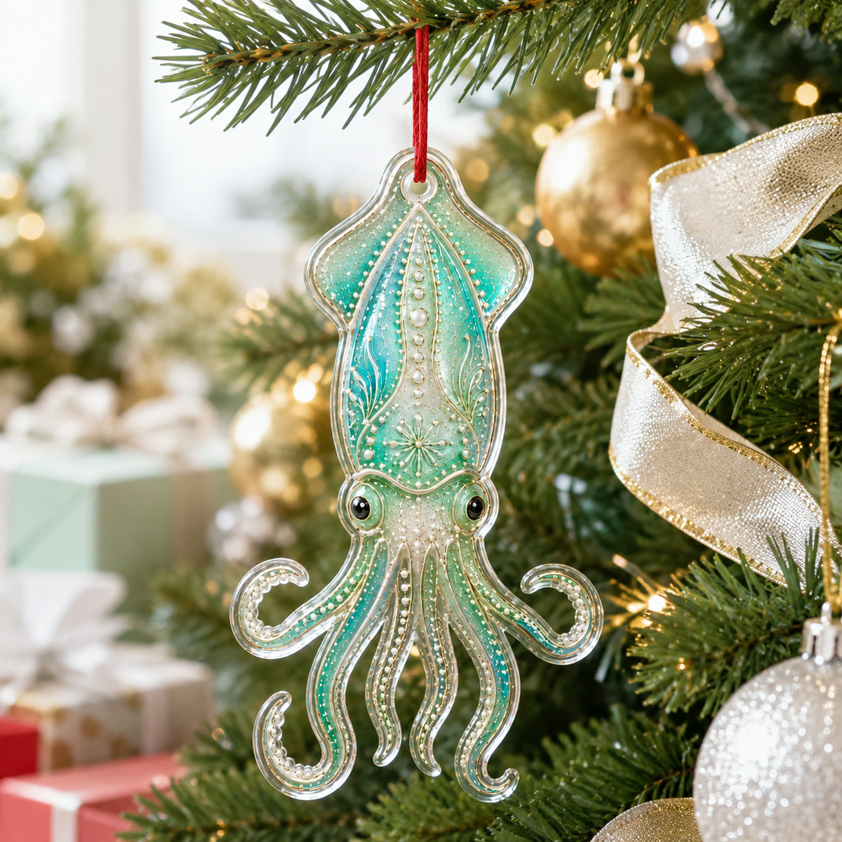 Summer Ocean Animals Squid