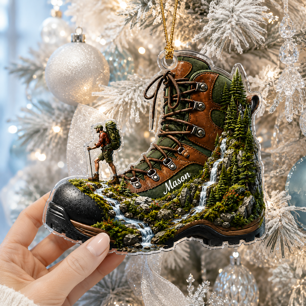 Custom Name Hiking And Trekking Acrylic Style 15