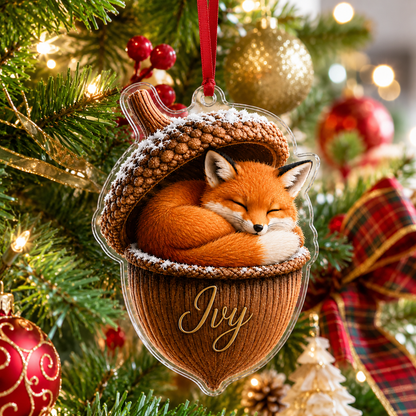 Animal Tree Decor Acrylic Fox