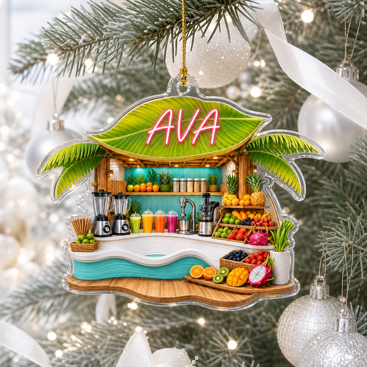 Food Lover Juice Smoothie Bar Ornament