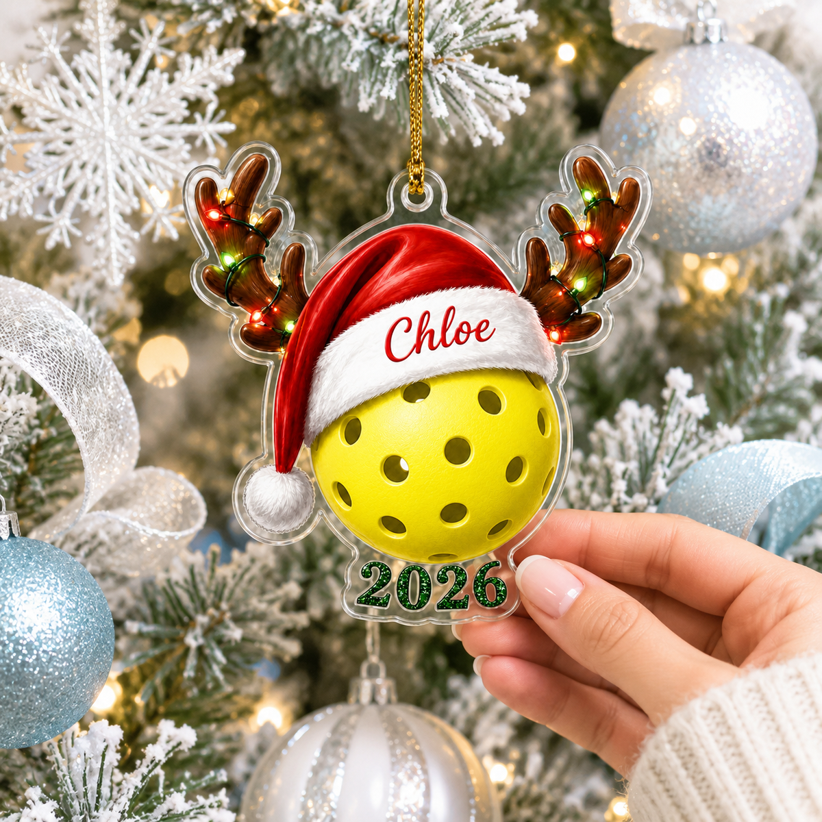 Christmas Sports 2026 Pickleball Acrylic