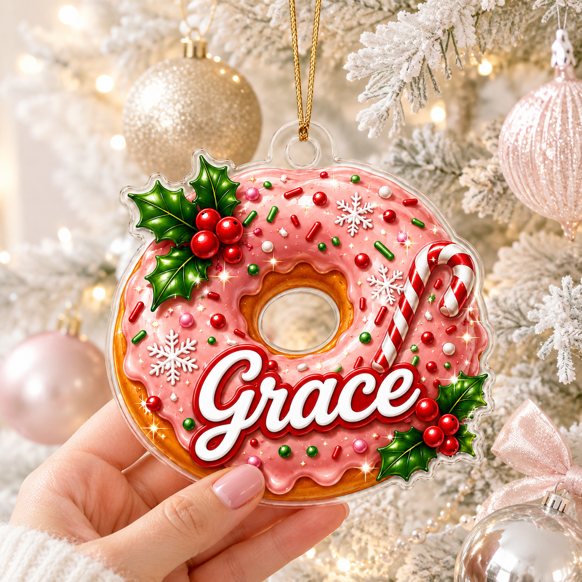 Custom Name Food Acrylic - Donut