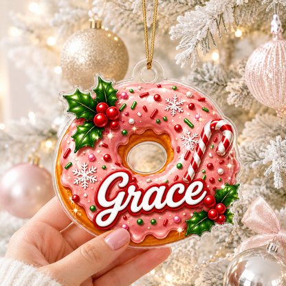 Custom Name Food Acrylic - Donut