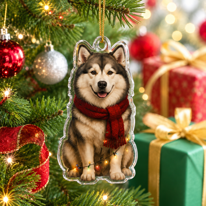 Dog Christmas Ledlight Alaskan Malamute