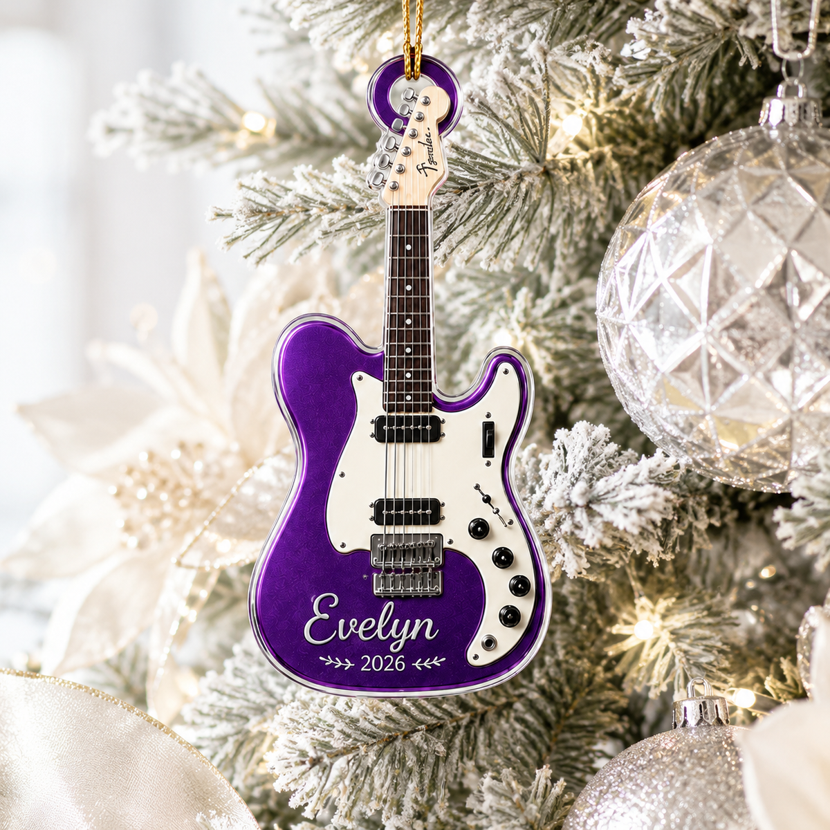 Guitar Custom Name Acrylic - Personalized Electric Guitar