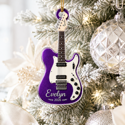 Guitar Custom Name Acrylic - Personalized Electric Guitar