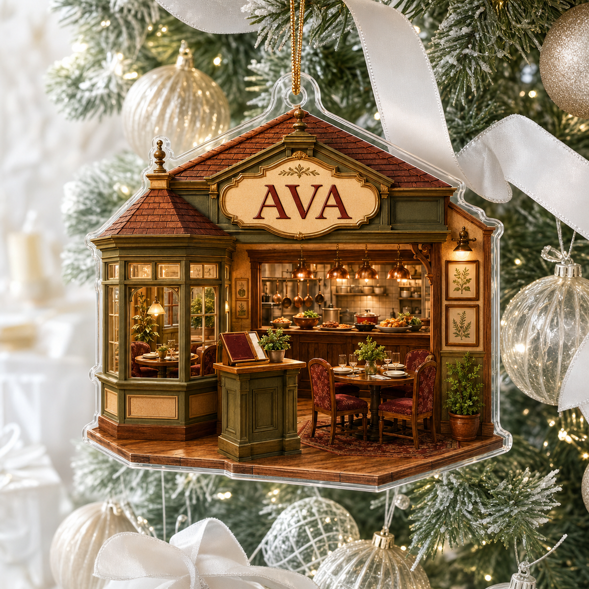 Food Lover Family-Owned Restaurant Ornament