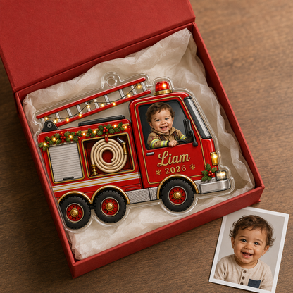 Baby Photo Fire Truck
