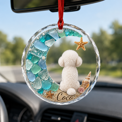 Custom Dog Seashell Bichon