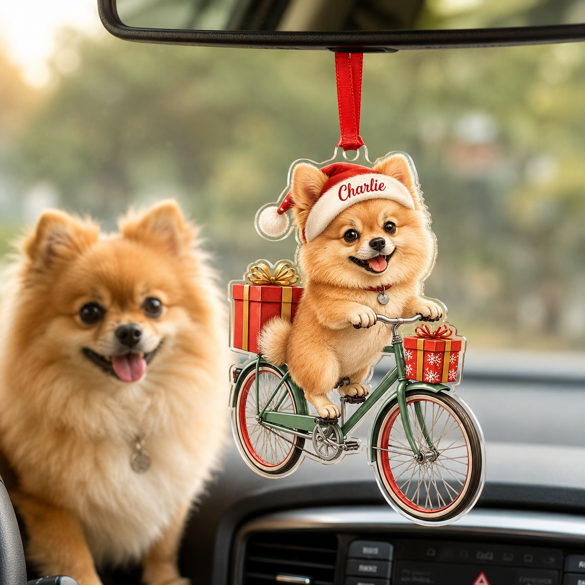 Custom Photo Dog Christmas Style 10
