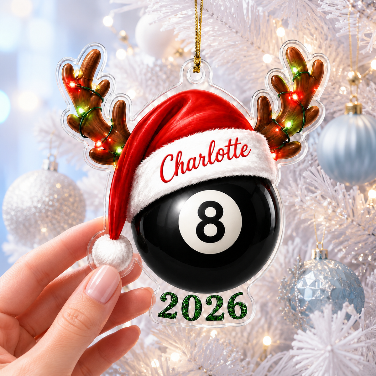 Christmas Sports 2026 Billiards Pool Acrylic