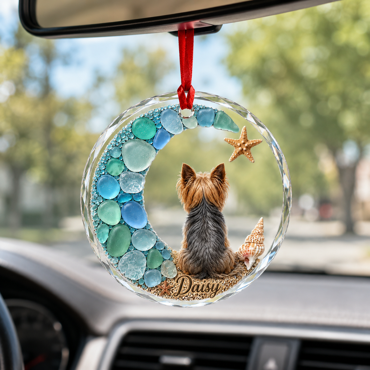 Custom Dog Seashell Yorkshire Terrier