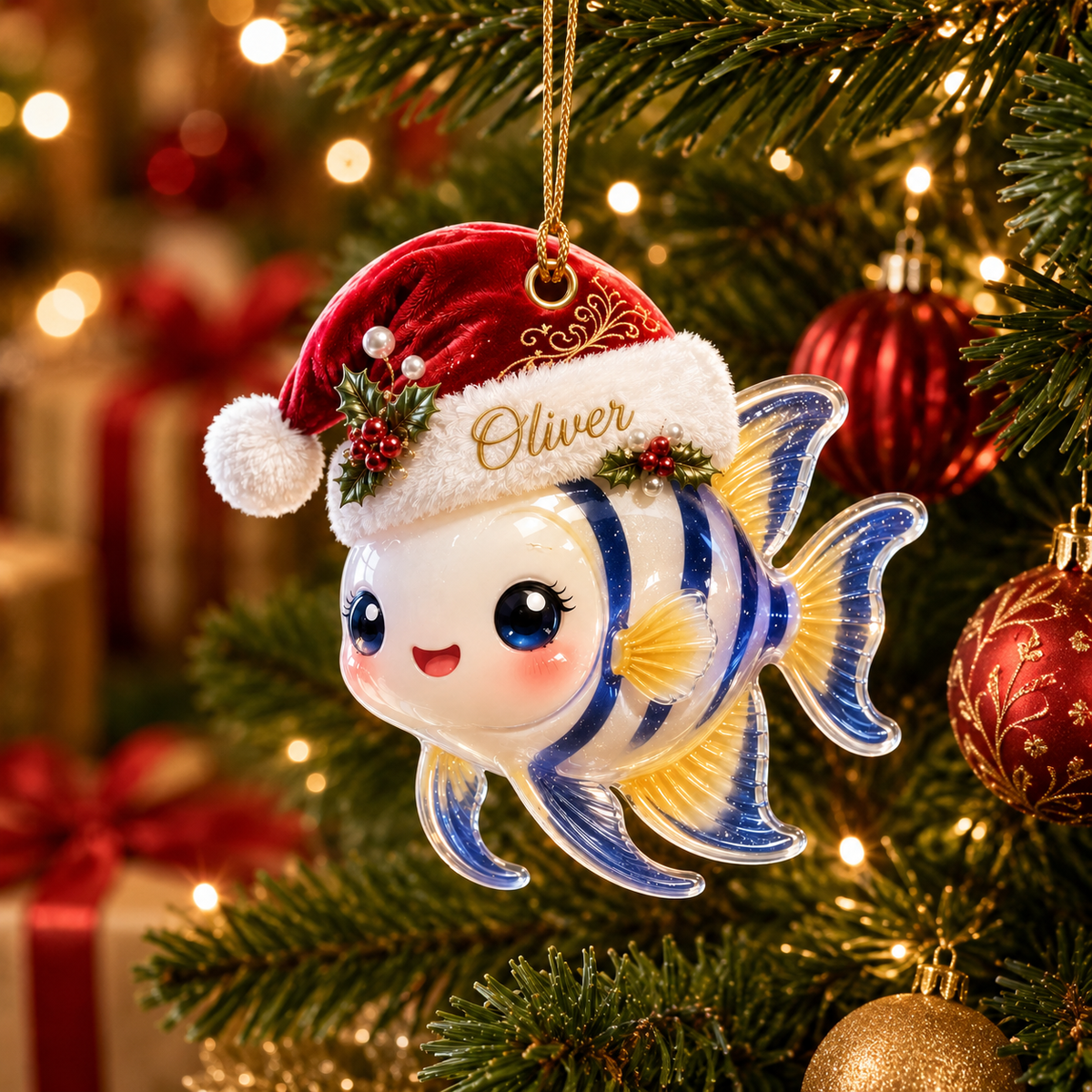 Animal With Santa Hat Angelfish