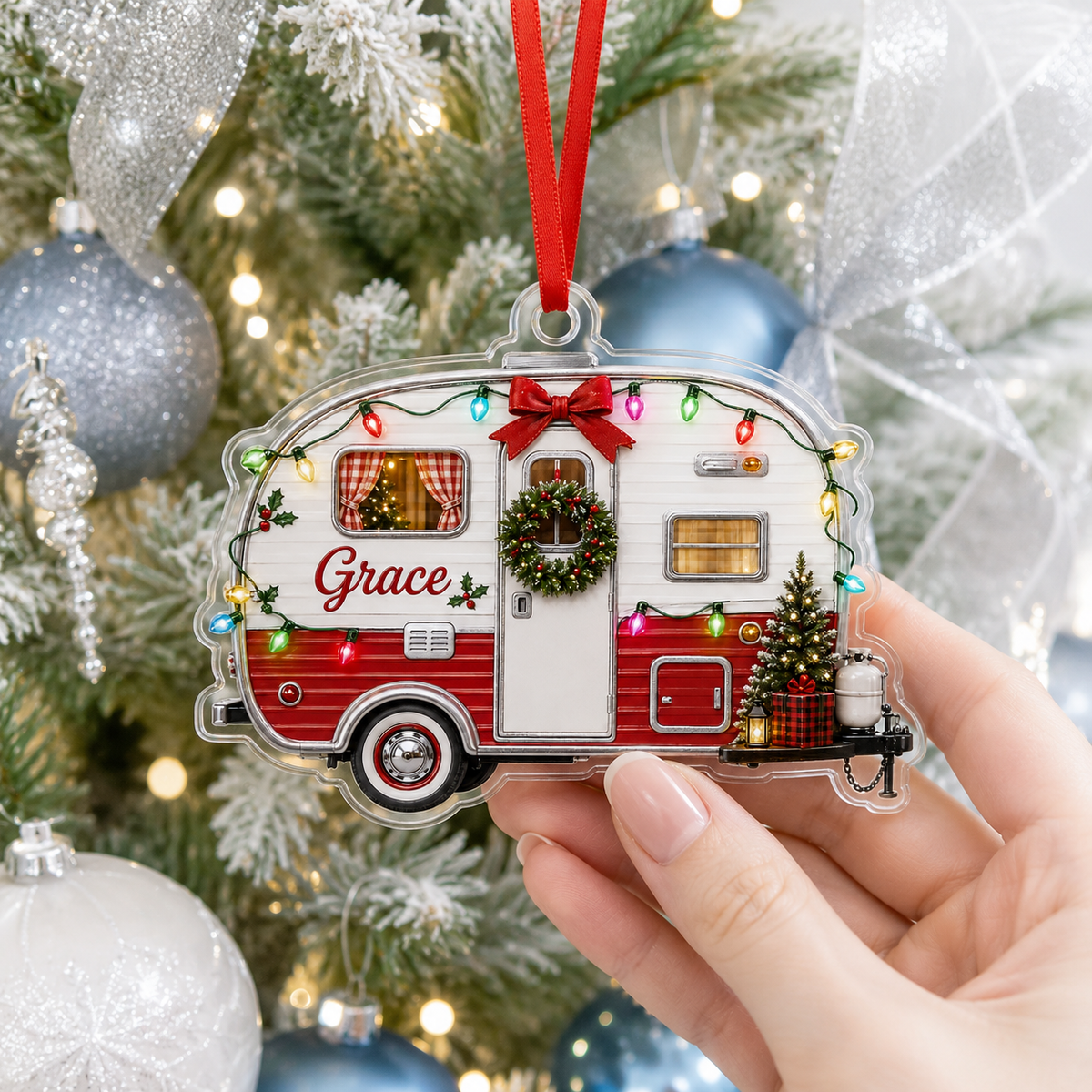 Camping Personalize Acrylic Cute Mobile Home