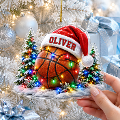 Custom Sports Christmas Acrylic - Baseball