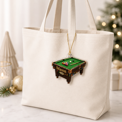 Custom Name Billiards Festive Cue Table Acrylic