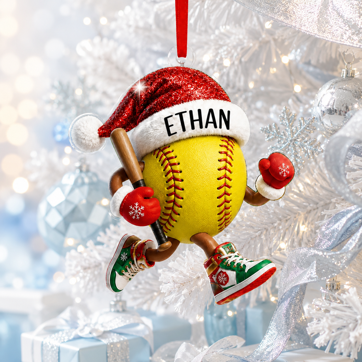 Sport Running Custome Name Acrylic Softball