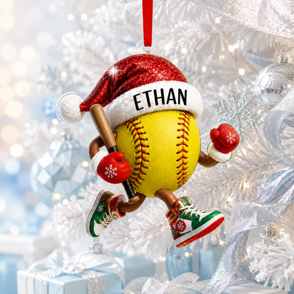 Sport Running Custome Name Acrylic Softball