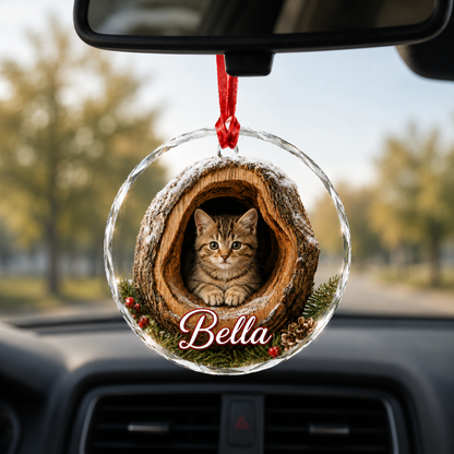 Glass ornament Animal Cat