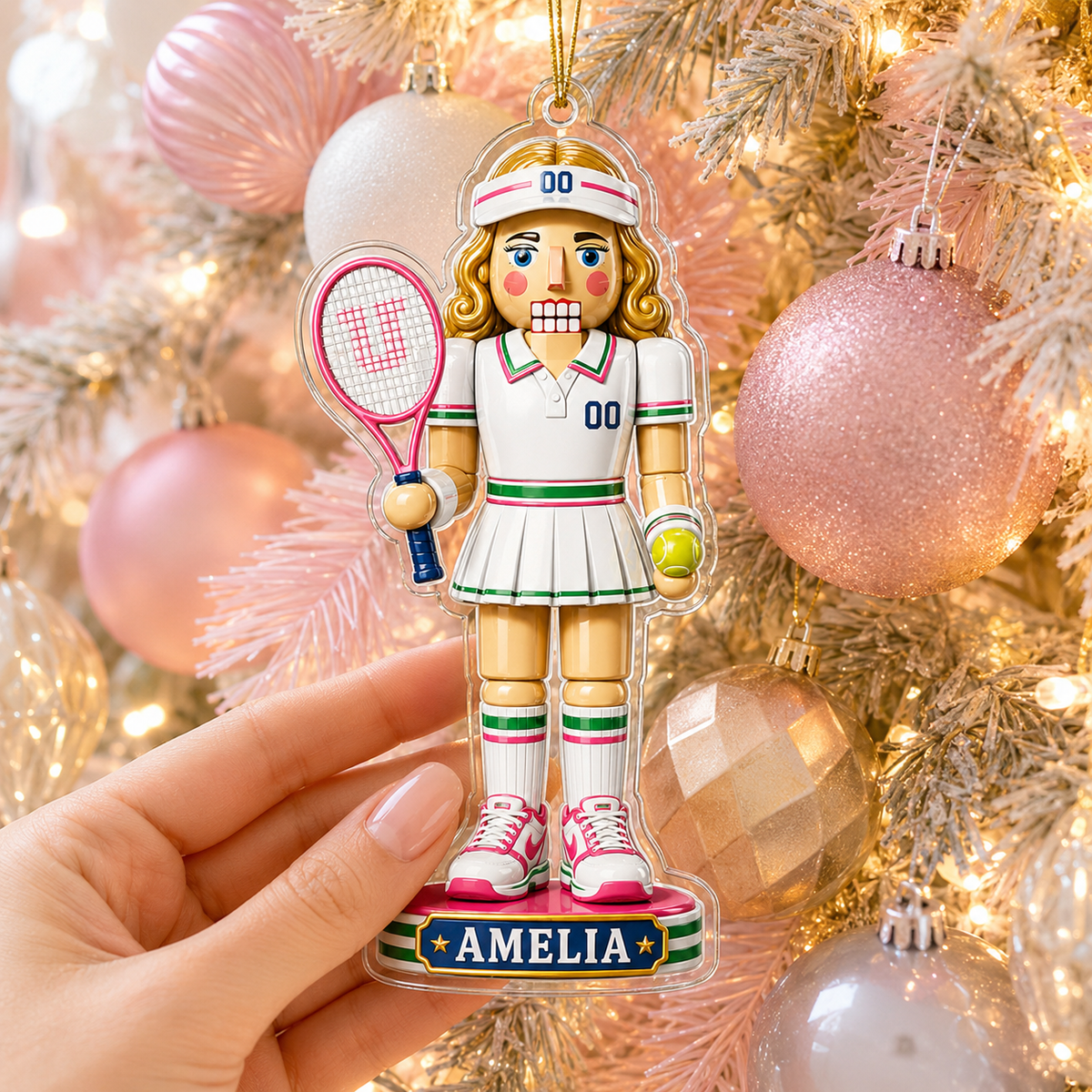 Sports Nutcracker Tennis Acrylic