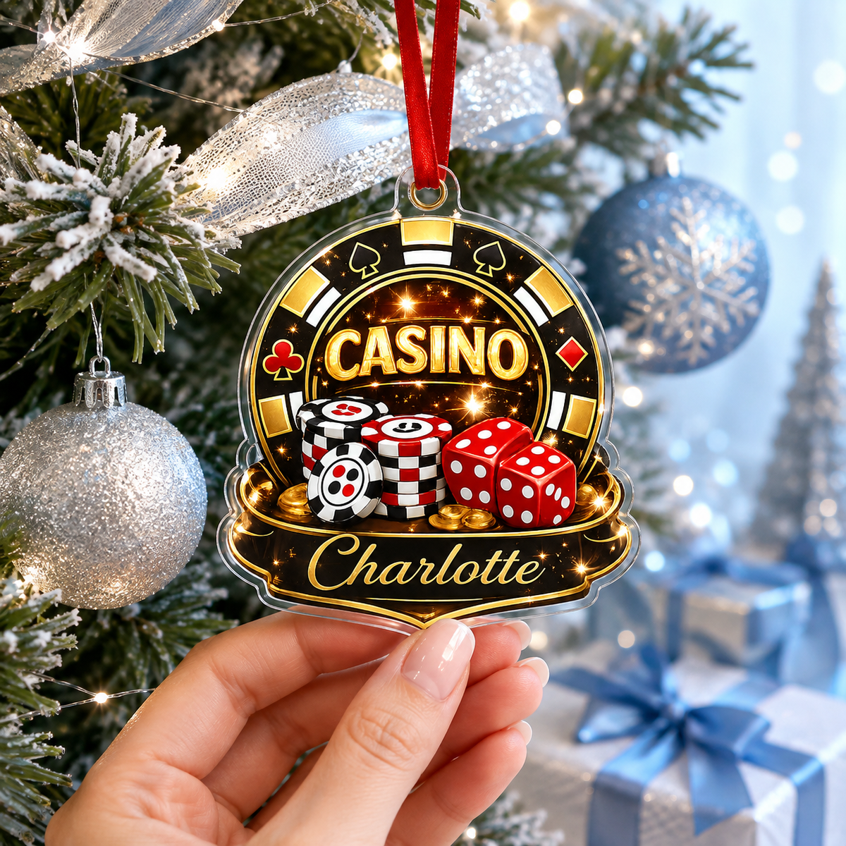 Pocker Custome Name Acrylic Winner Casino